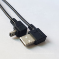 Professional Cable Factory High Speed Custom Cable Assembly Down Angle MINI 5P to USB AM Cable